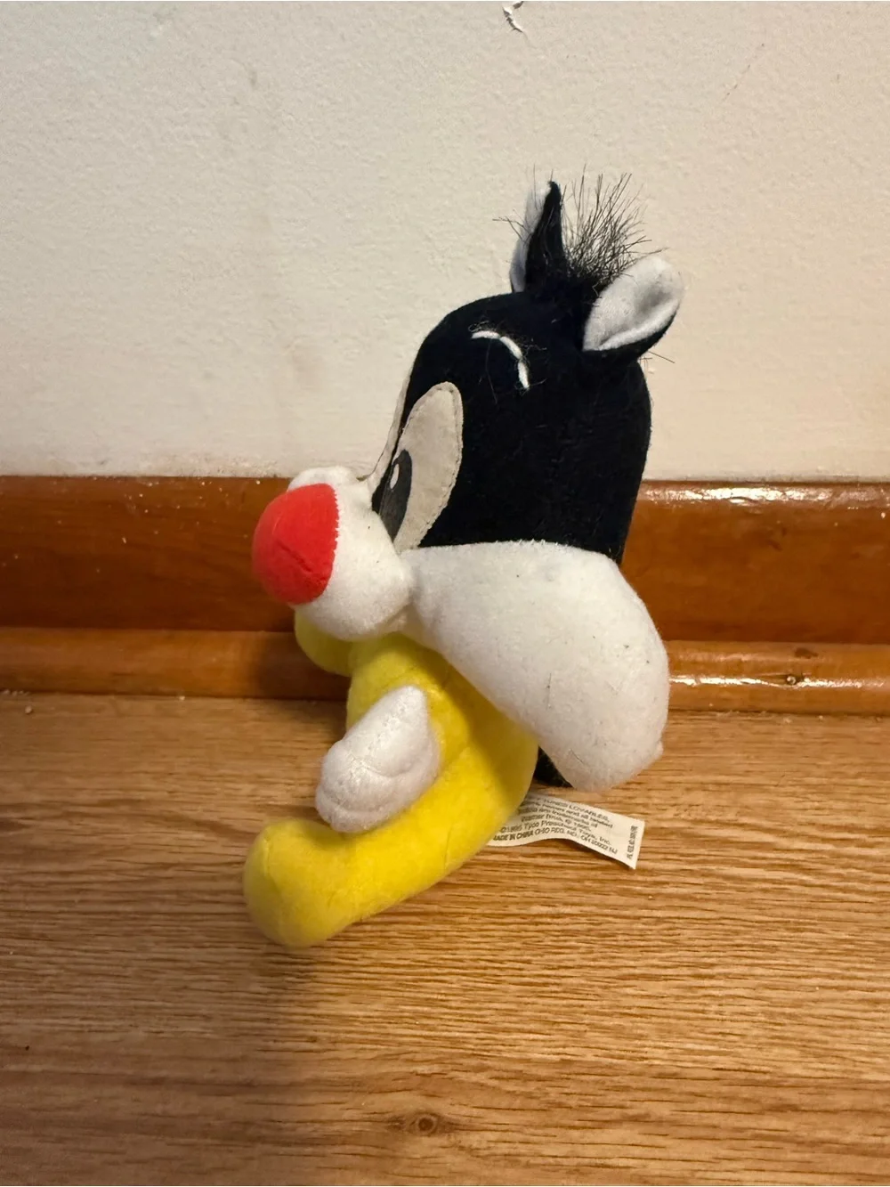 Vintage WB Looney Toon Lovables Sylvester 1995 Tyco Preschool Stuffed Plush 6